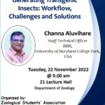 Guest lectures on Transgenic Insects 22 November 2022