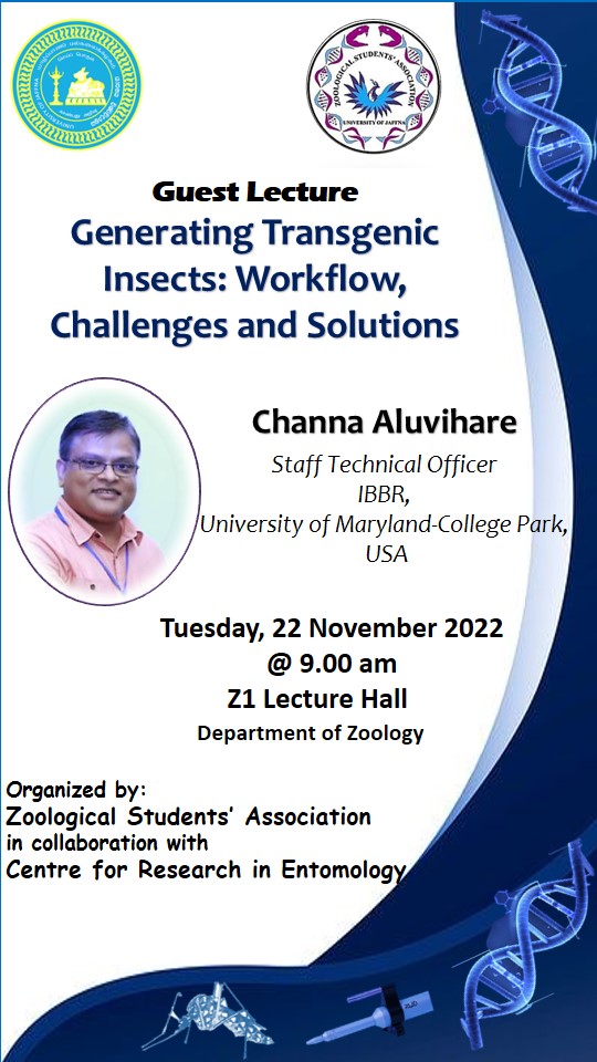 You are currently viewing Guest lectures on Transgenic Insects 22 November 2022